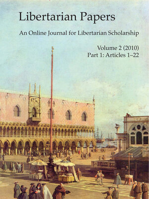 cover image of Libertarian Papers, Volume 2, Part 1 (2010)